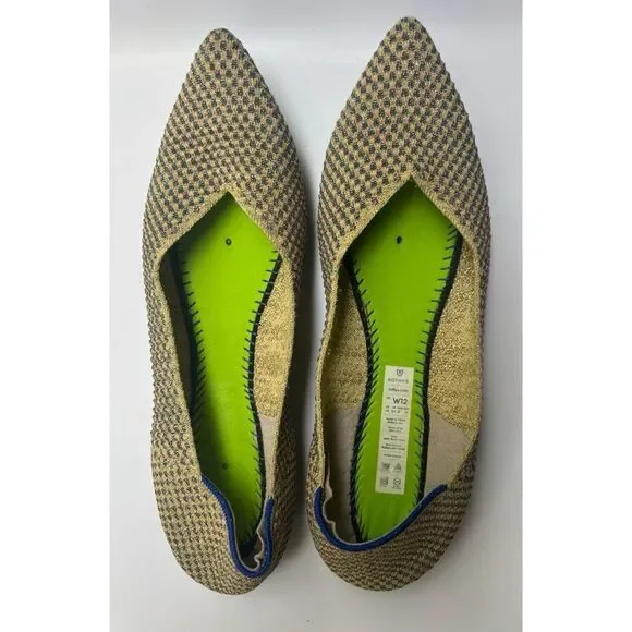 Rothy’s The Point Multi Metallic Flats Size 12 - Picture 5 of 7